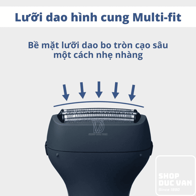 Máy Cạo Râu Panasonic ES-RT1A-A Cạo Khô Và Ướt Hệ Thống 3 Lưỡi Dao Lưới Vòm Nhật Bản Chống Nước Sạc Nhanh