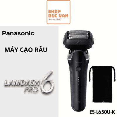 Máy Cạo Râu Cao Cấp Panasonic ES-L650U Lamdash PRO 6 Cạo Râu Rậm Tận Gốc, Đầu Cạo 5D Ôm Sát Cho Da Nhạy Cảm, Chống Nước IPX7, Sạc Type-C