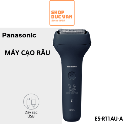 Máy Cạo Râu Panasonic ES-RT1AU 3 Lưỡi Chống Nước Cạo Khô Và Ướt Sạc USB Type C Mẫu Mới Năm 2024
