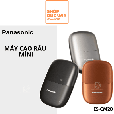 Máy Cạo Râu Panasonic Mini Nhỏ Gọn ES-CM20 Dành Cho Nam Và Nữ Với Hệ Thống Cắt Lưỡi Kép và Sạc USB Type C, Cạo Khô và Ướt