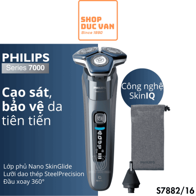 Máy cạo râu Philips S7882/16 Phù Hợp Cho Da Nhạy Cảm Công nghệ SkinIQ
